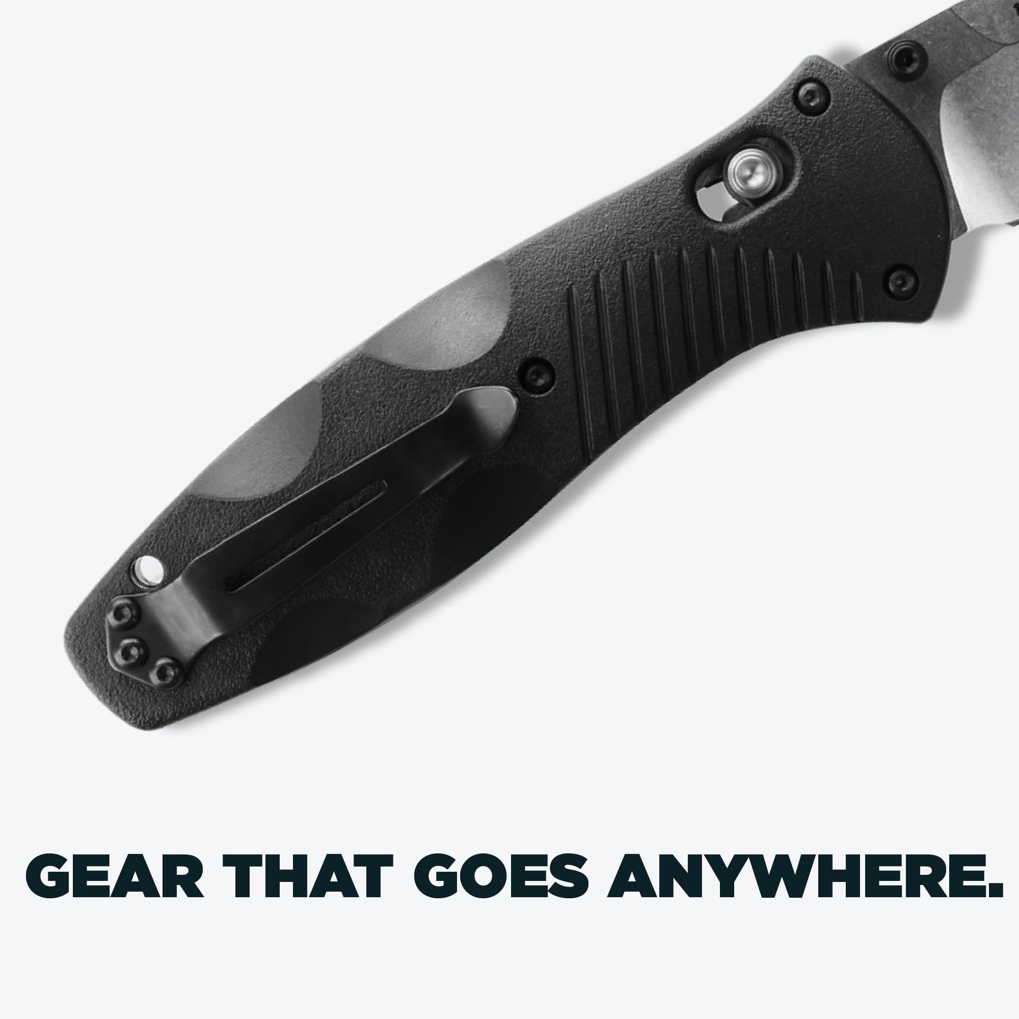 Benchmade - Barrage, Tactical, Every Day Knife, Plain Edge, Drop-Point Blade with Black Valox Handle (580) - Image 5