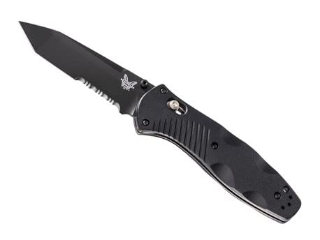 Benchmade - Barrage, Tactical, Every Day Knife, Serrated Tanto Blade with Black Handle (583SBK) - Image 4
