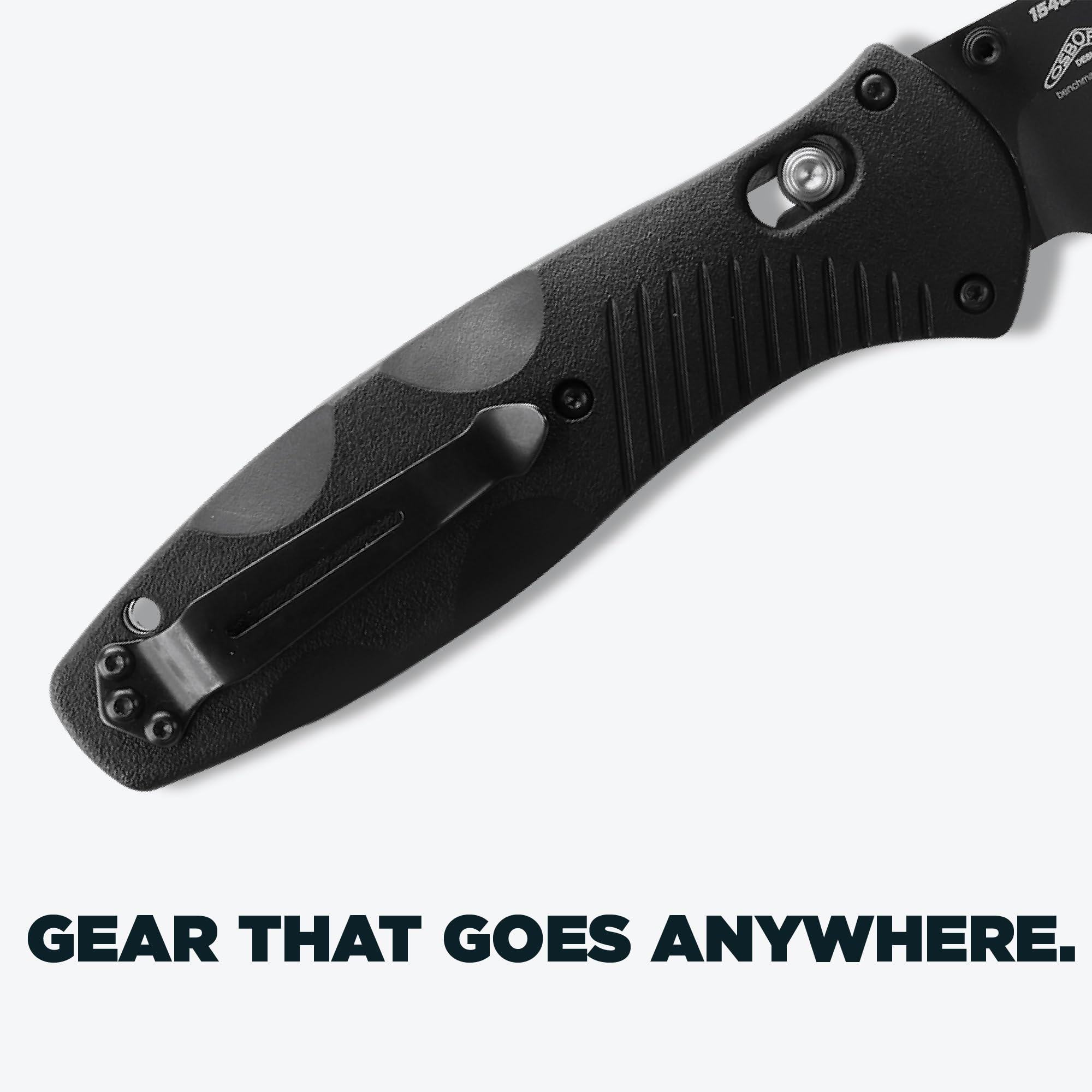 Benchmade - Barrage, Tactical, Every Day Knife, Serrated Tanto Blade with Black Handle (583SBK) - Image 5