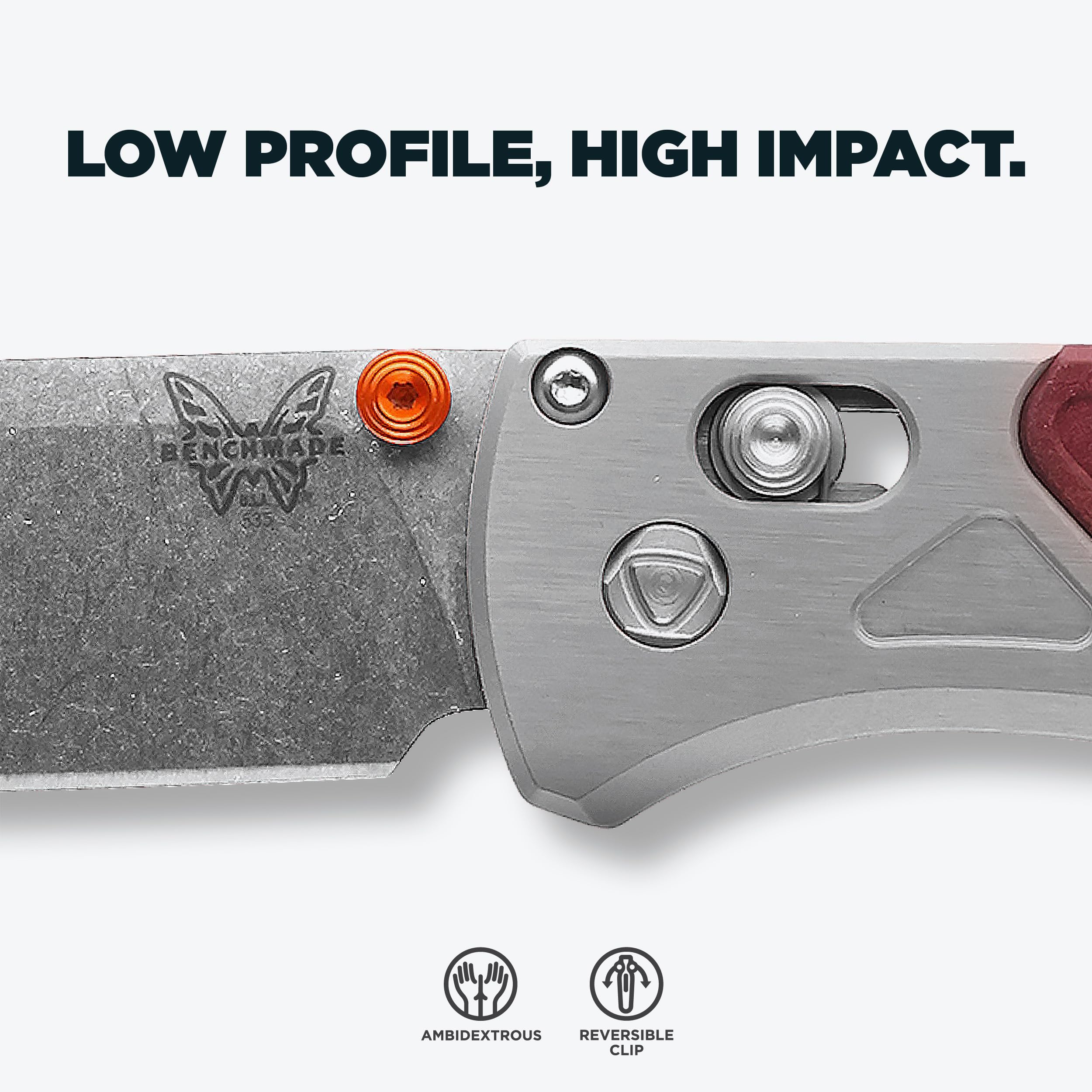 Benchmade - Bugout Outdoor EDC Folding Knife, Slim, Lightweight, Drop-Point Blade, Aluminum Handle (535-09) - Image 3