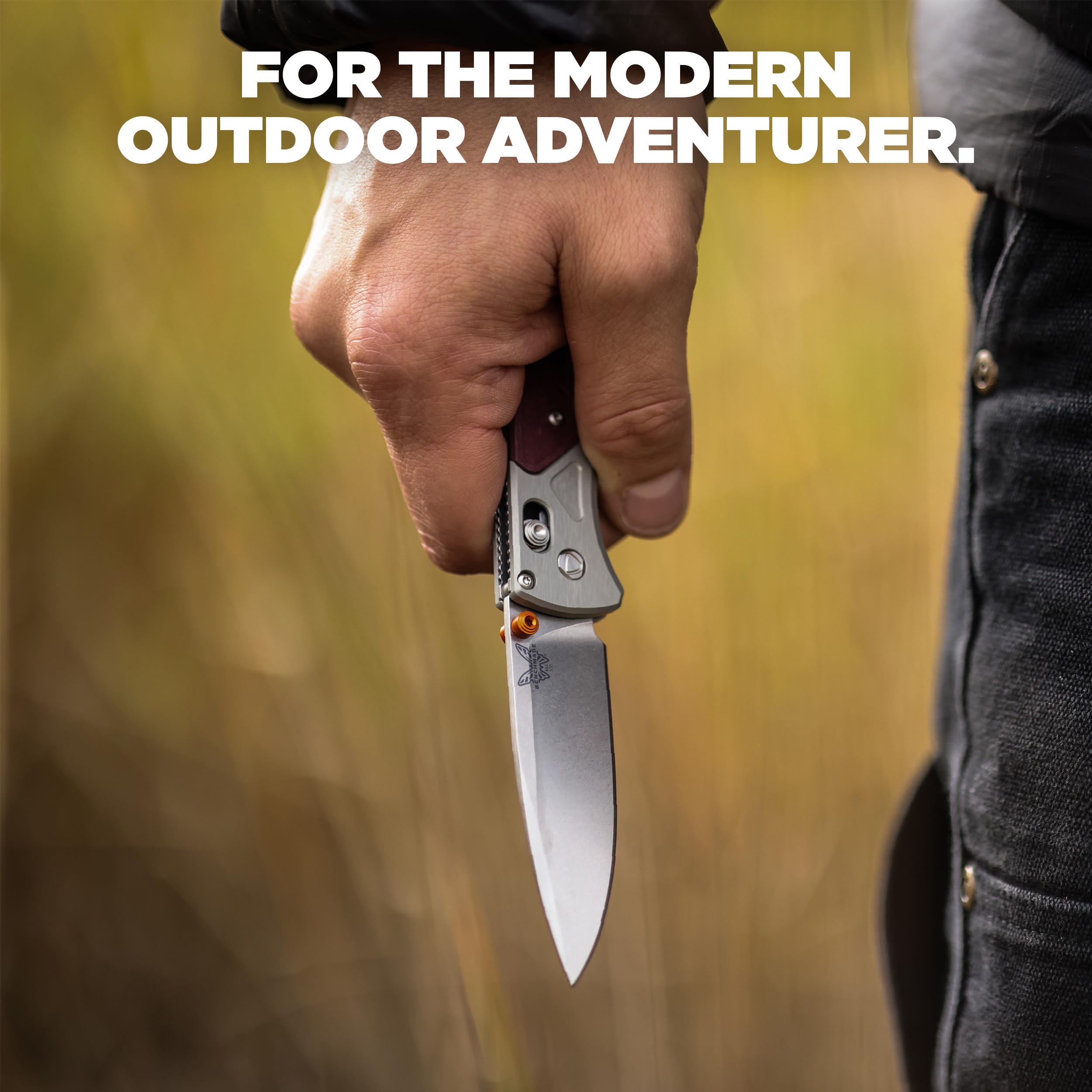 Benchmade - Bugout Outdoor EDC Folding Knife, Slim, Lightweight, Drop-Point Blade, Aluminum Handle (535-09) - Image 6