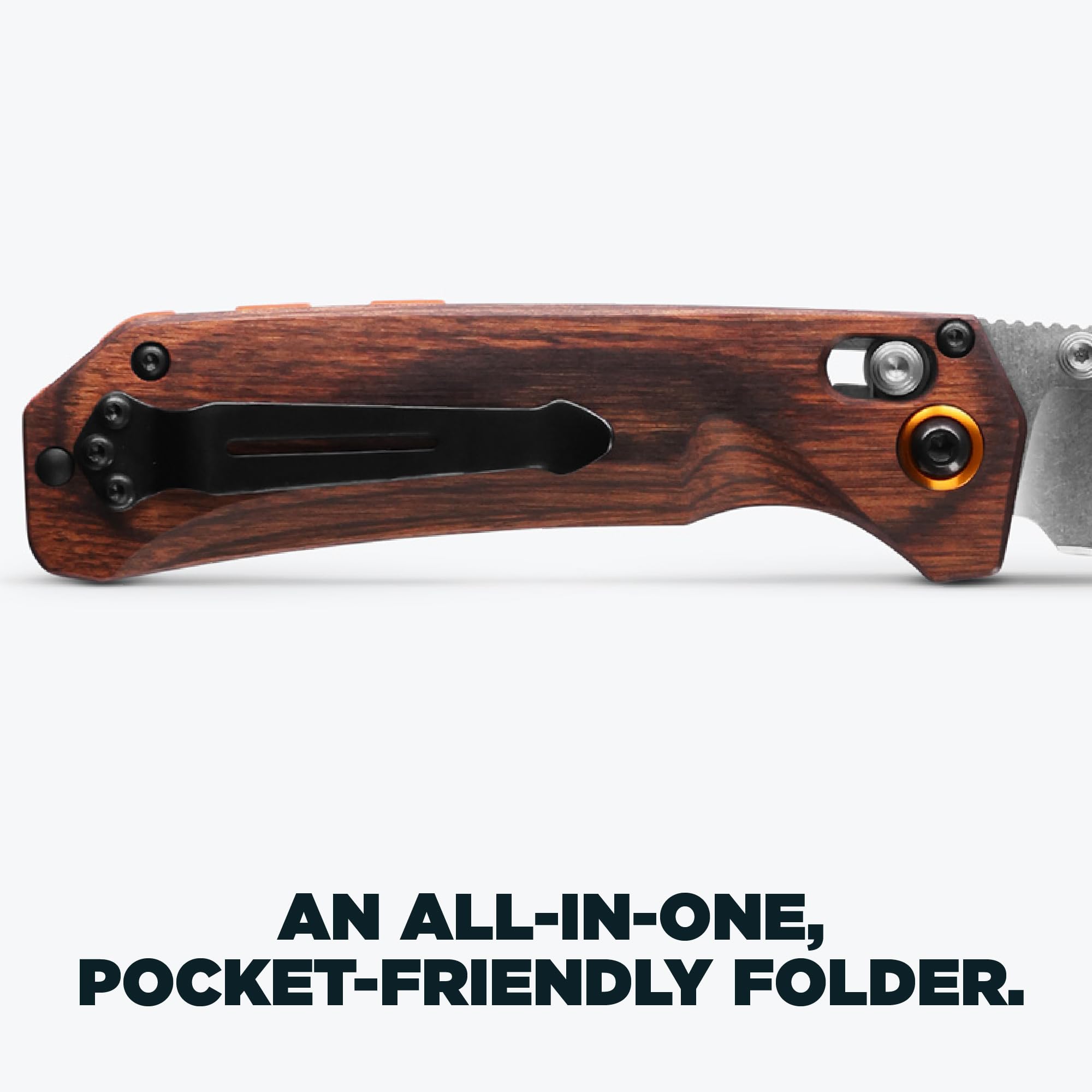 Benchmade - Grizzly Creek 15062 EDC Knife with Wood Handle (15062) - Image 4