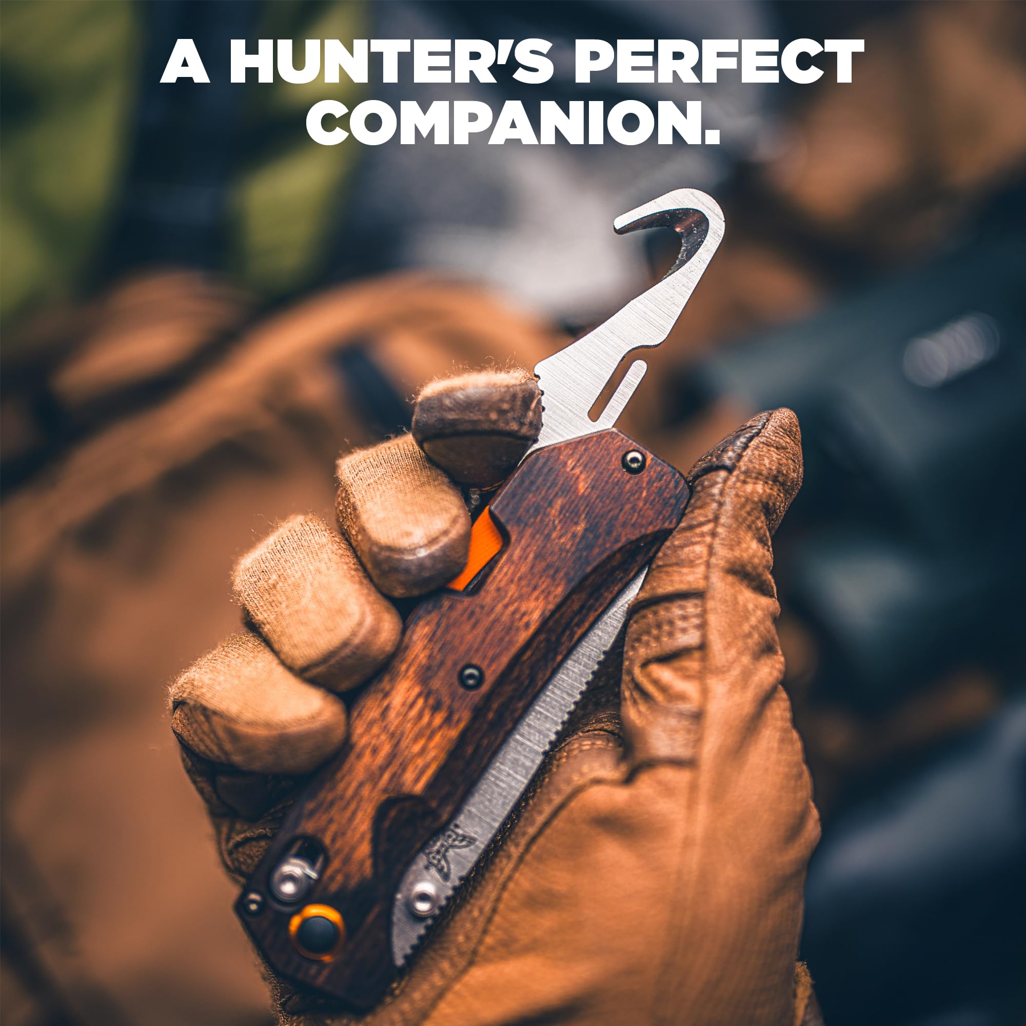 Benchmade - Grizzly Creek 15062 EDC Knife with Wood Handle (15062) - Image 6