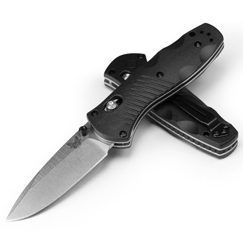 Benchmade - Mini Barrage 585 EDC Knife, Drop-point Blade with Black Valox Handle (585) - Image 4