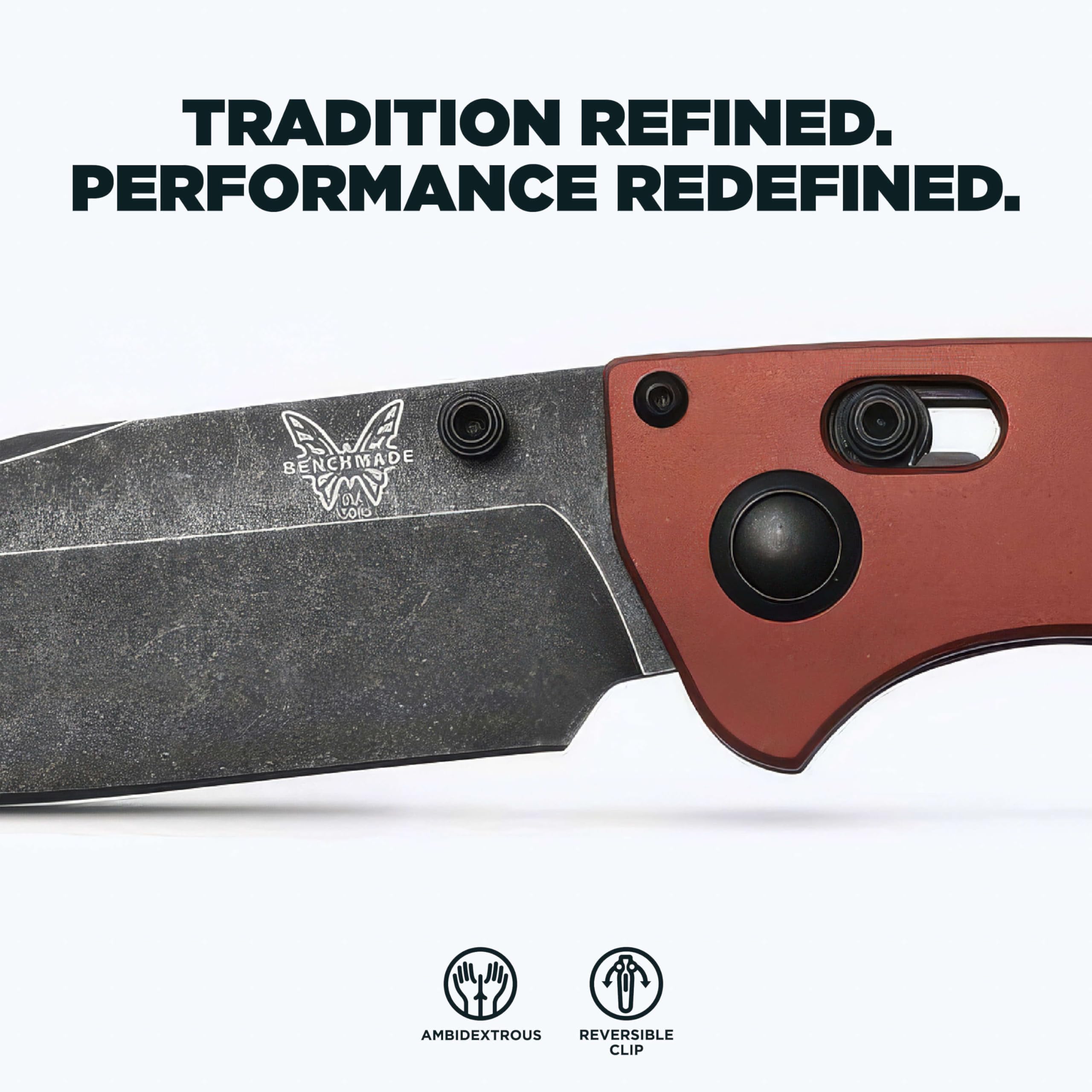 Benchmade - Mini Crooked River 15085 EDC Knife with Burnt Copper and Black Micarta Handle (15085BK-04) - Image 3