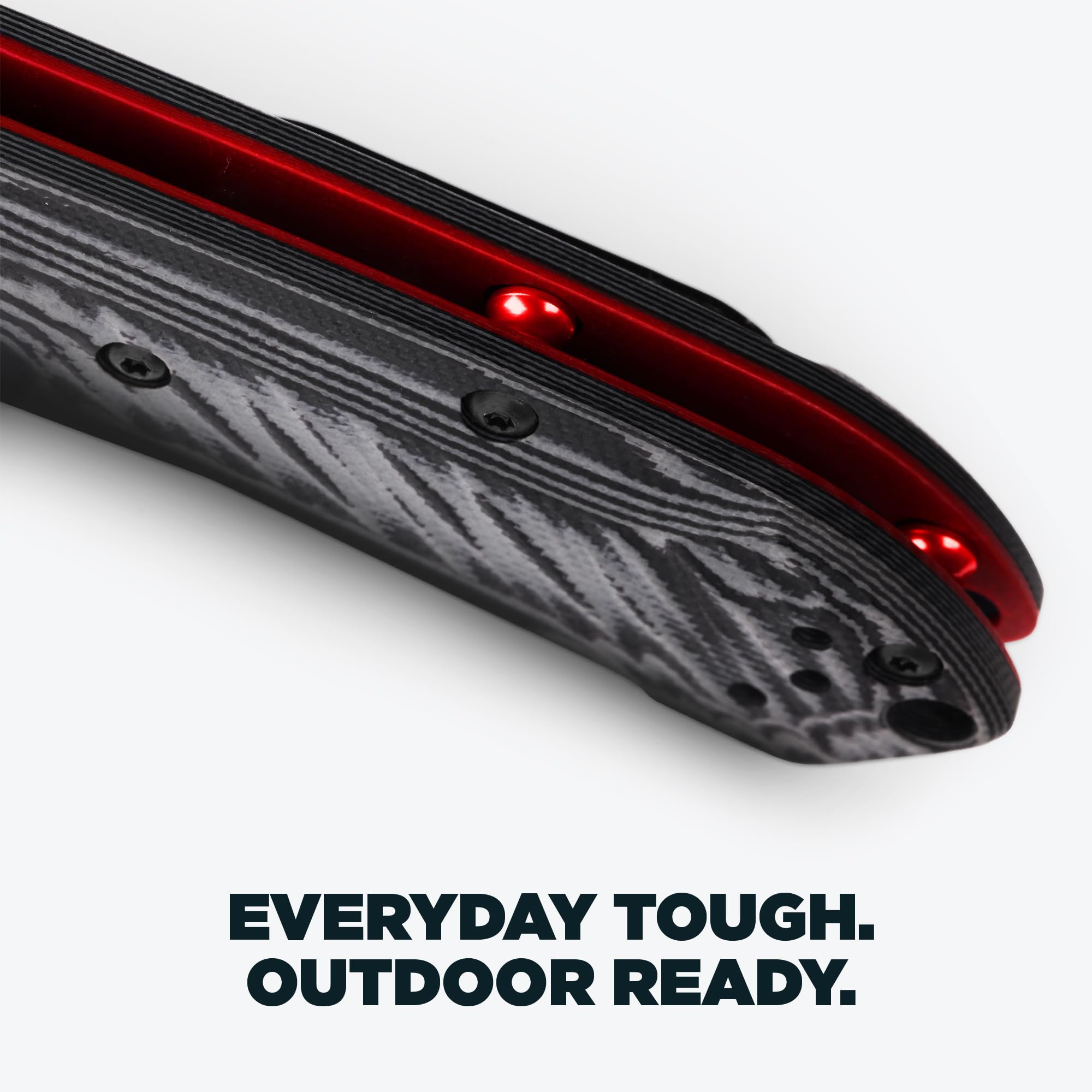 Benchmade - Mini Freek Outdoor EDC Knife, Drop-Point Blade with Gray/Black G10 Handle (565BK-2) - Image 4