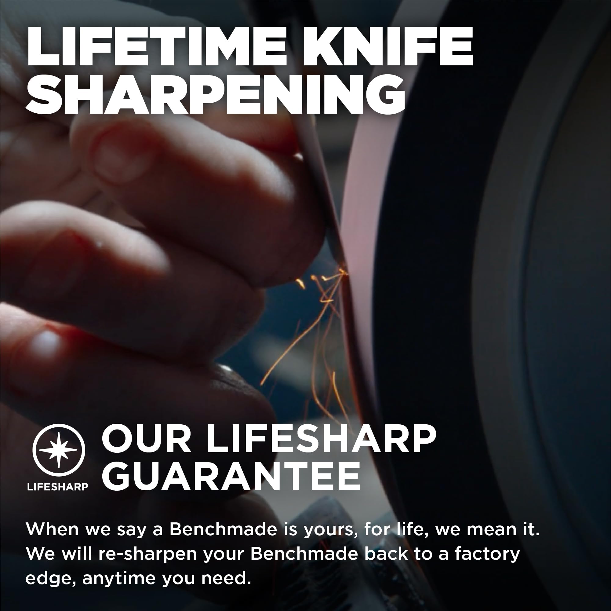 Benchmade - Mini Freek Outdoor EDC Knife, Drop-Point Blade with Gray/Black G10 Handle (565BK-2) - Image 7