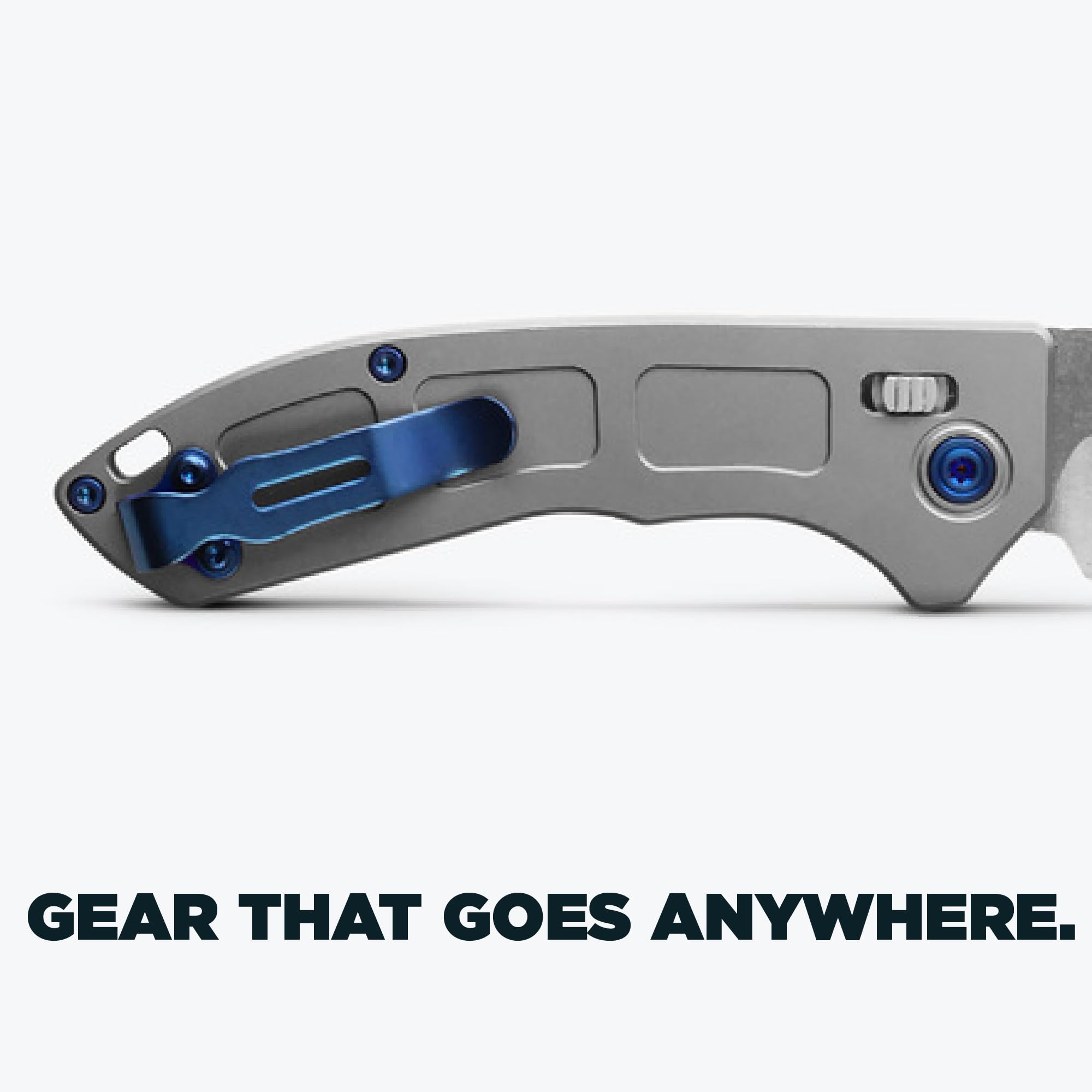 Benchmade - Mini Narrows Folding Knife with Gray Titanium Handle (743) - Image 5