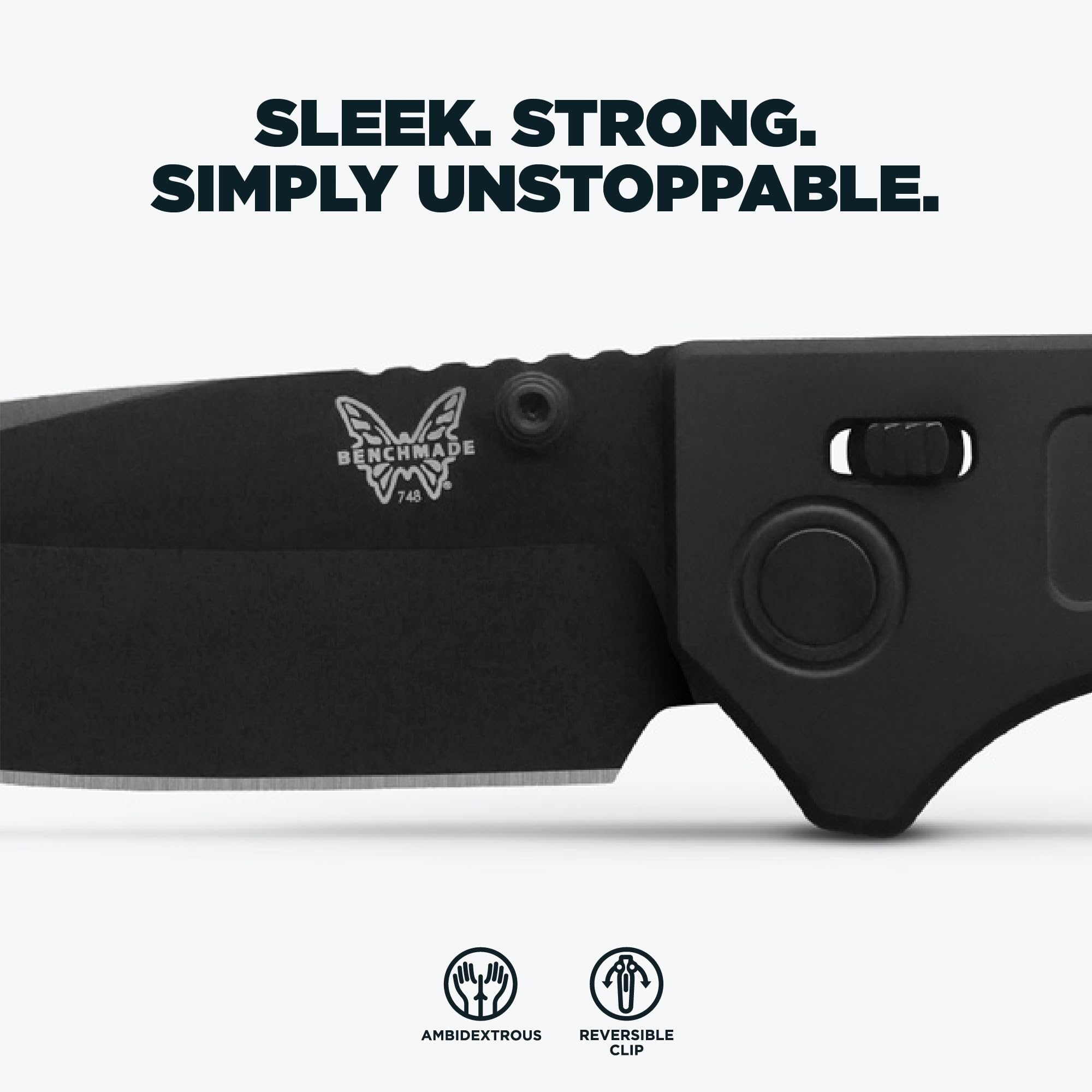 Benchmade - Narrows 748 EDC Knife with Black DLC Titanium Handle (748BK-01) - Image 3