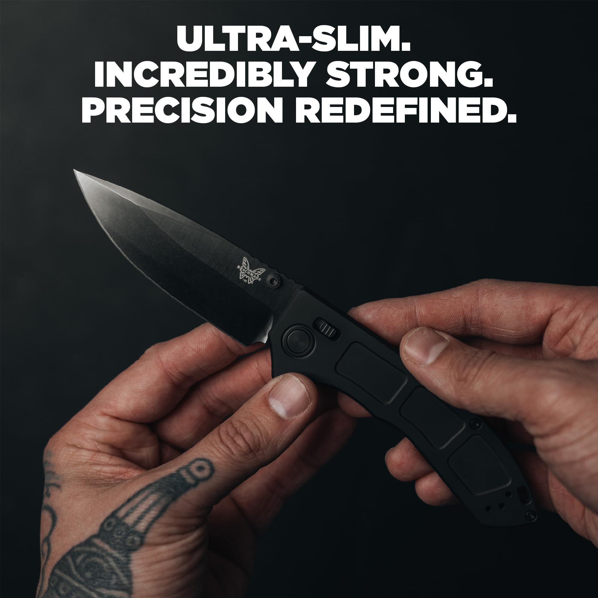 Benchmade - Narrows 748 EDC Knife with Black DLC Titanium Handle (748BK-01) - Image 7