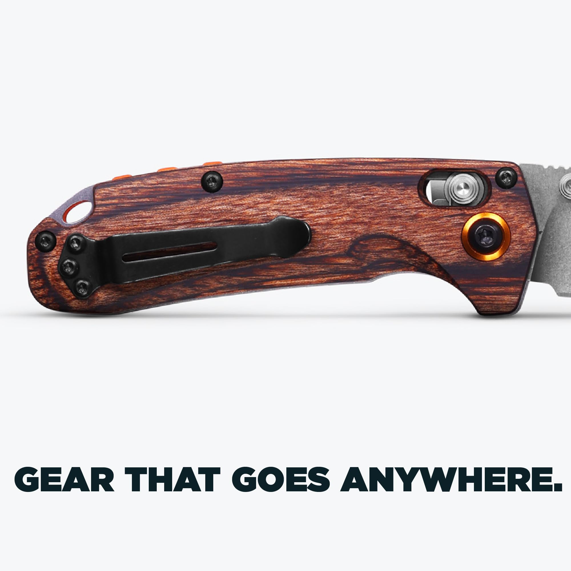 Benchmade - North Fork Hunting Knife with Stablized Wood Handle (15032) - Image 4