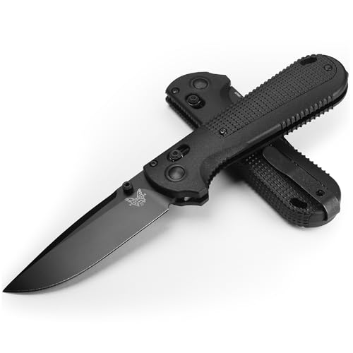 Benchmade - Redoubt Tactical, Every Day Knife, Plain Edge, Drop-Point Blade with Black Grivory Handle (430BK-02) - Image 4