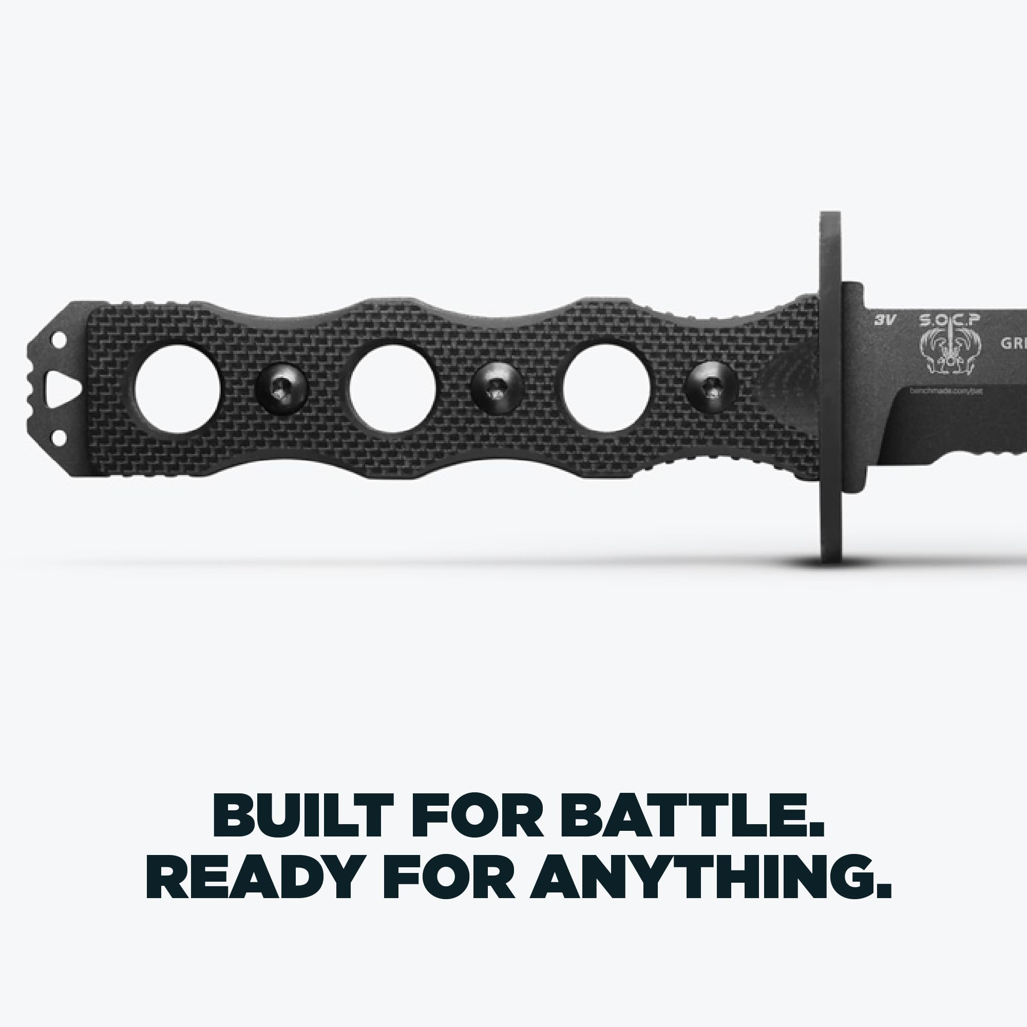 Benchmade - SOCP 185 Tactical Knife with Black G10 Handle (185SBK) - Image 4