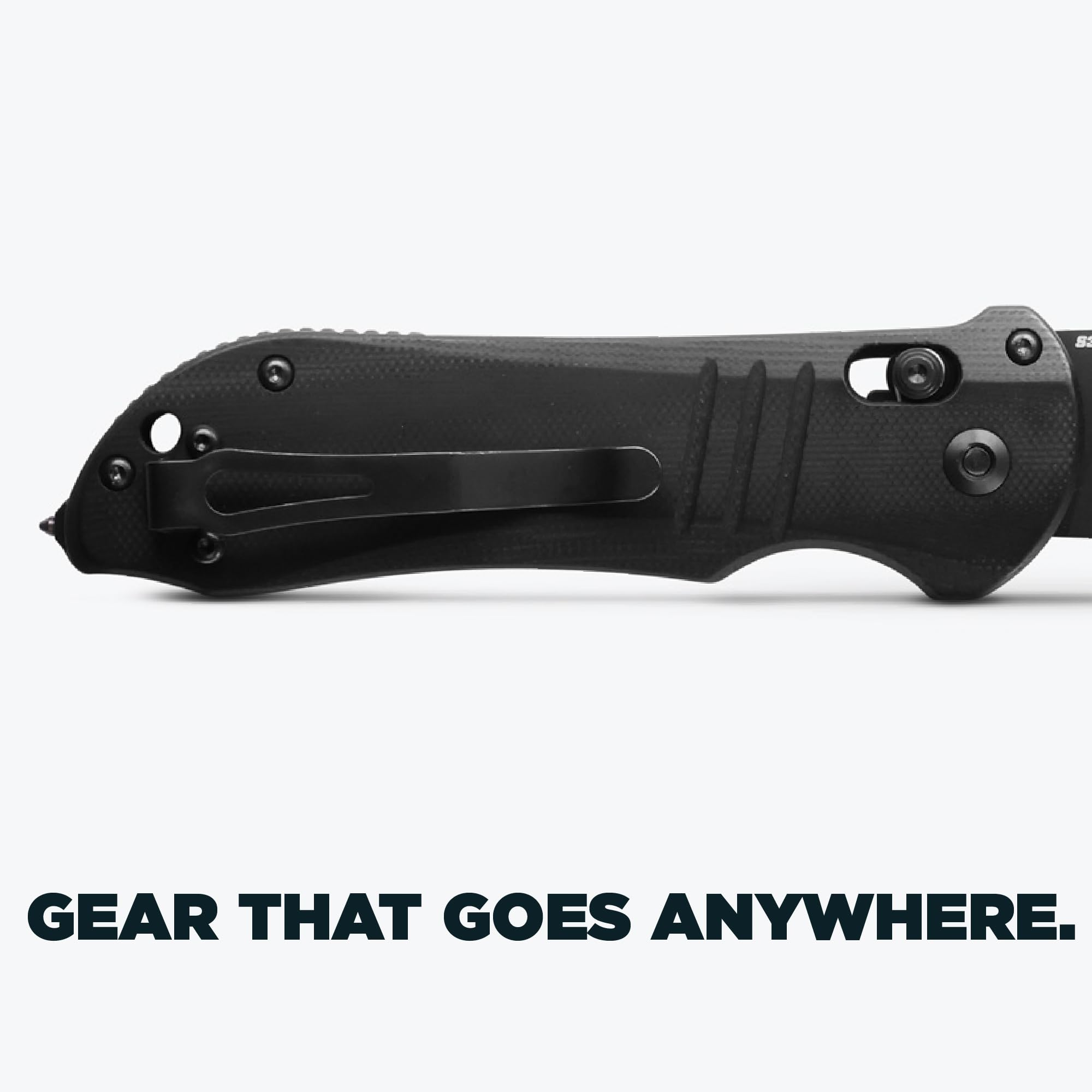 Benchmade - Triage 917 Serrated Tactical Knife, Drop-Point Blade, Glass Breaker and Rescue Hook with Black G10 Handle (917SBK) - Image 5